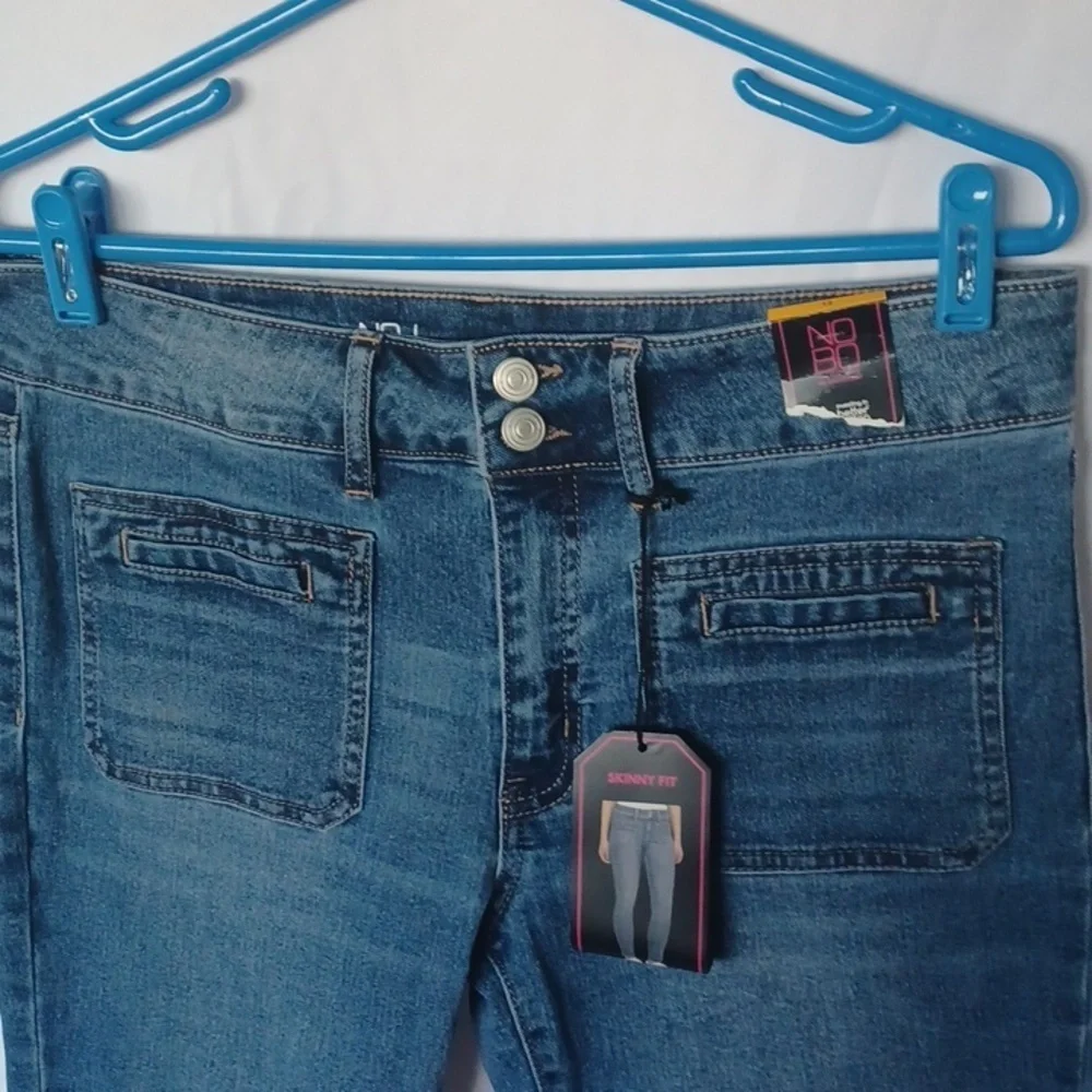NOBO Skinny Fit Blue Denim Jeans Size 13  Stretchy Fit